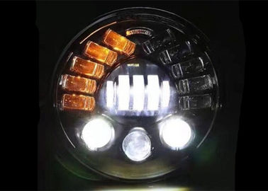 Trung Quốc JEEP Wrangler 2007 - 2017 JK Ma trận phong cách đèn đầu xenon Assy Đen / Chrome nhà cung cấp