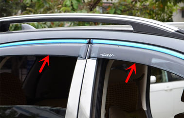 Trung Quốc HONDA CR-V 2012 Cửa sổ xe Visors, thép không rỉ Trim Stripe Deflectors Gió nhà cung cấp