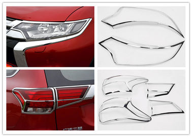Trung Quốc Mitsubishi Car Headlight Covers, New Outlander 2016 Chromed Head Lamp Bezel và Tail Lamp Molding nhà cung cấp
