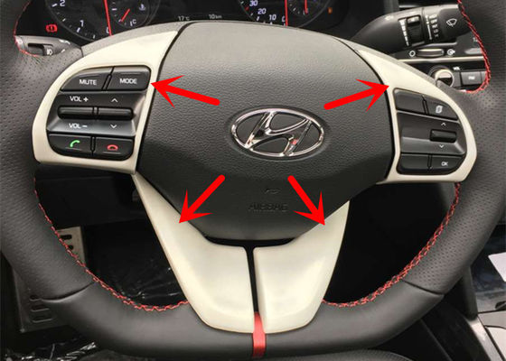 Giá tốt. Chromed Auto Interior Steering Wheel Garnish cho Hyundai Elantra 2016 Avante trực tuyến