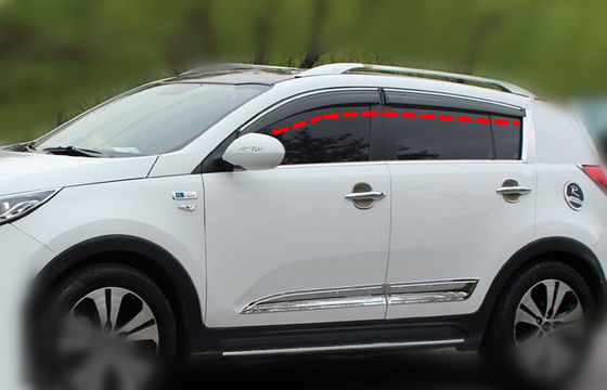 Giá tốt. Bảo vệ nắng và mưa cho Kia Sportage 2010 - 2014 Máy nhìn cửa sổ xe với sọc cắt trực tuyến