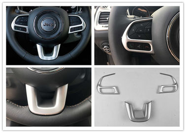 Giá tốt. Nhựa ABS Auto Nội thất Trim Chiếc tay lái Garnish Chrome cho Jeep Compass 2017 trực tuyến