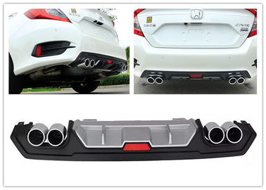 Giá tốt. HONDA New Civic 2016 Auto Body Kits, Phong cách thể thao Bốm đệm phía sau Diffuser với muffler tips trực tuyến